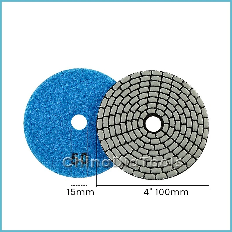 Flexible Dry Diamond Polishing Pads Multi Ring Shape