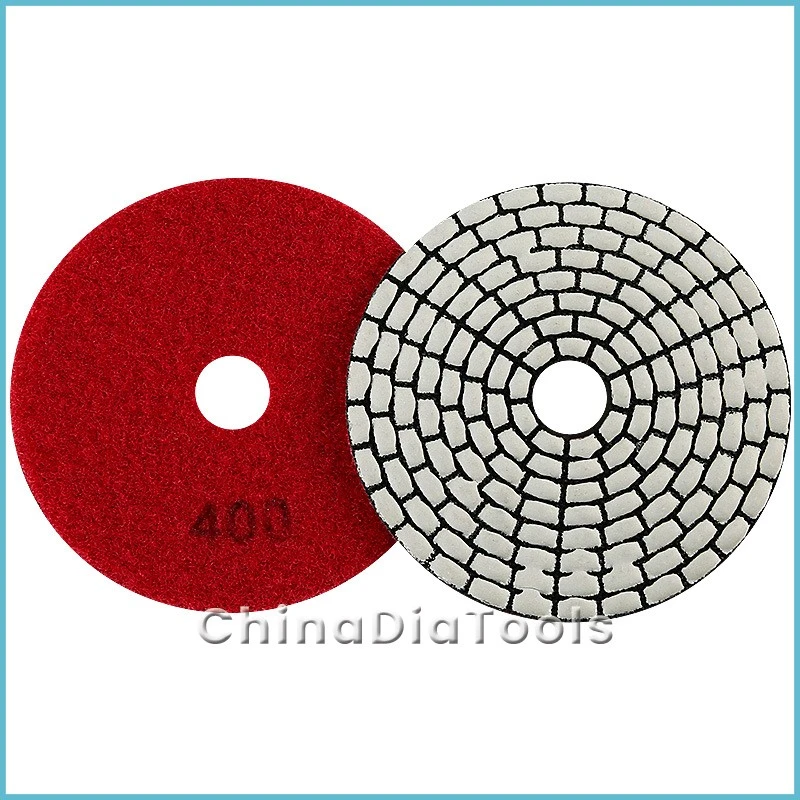 Flexible Dry Diamond Polishing Pads Multi Ring Shape