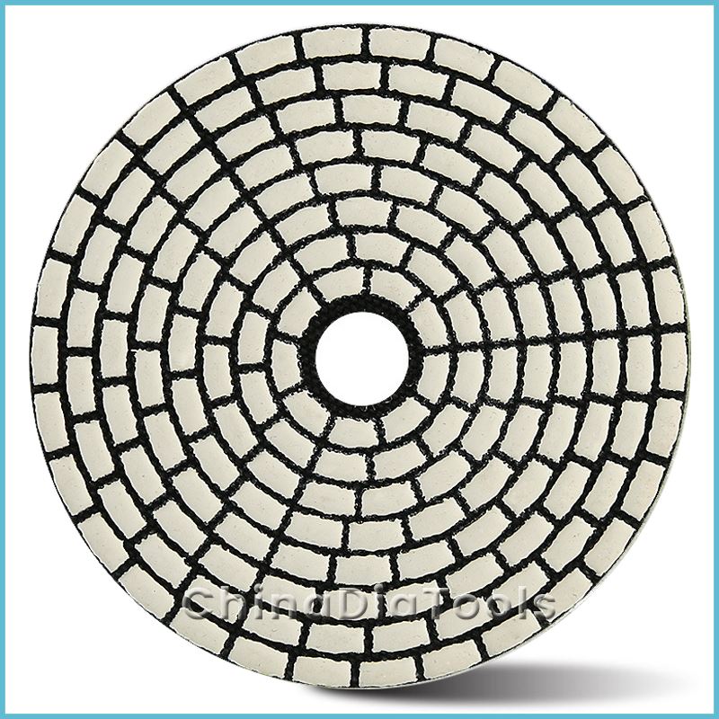 Flexible Dry Diamond Polishing Pads Multi Ring Shape